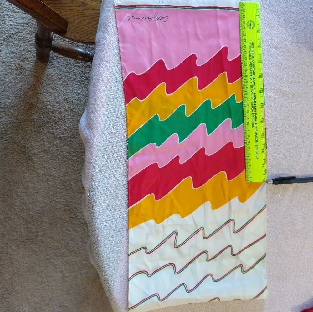 HOST PICK!! Vintage Cathy Hardwick Colorful Scarf - Picture 2 of 8